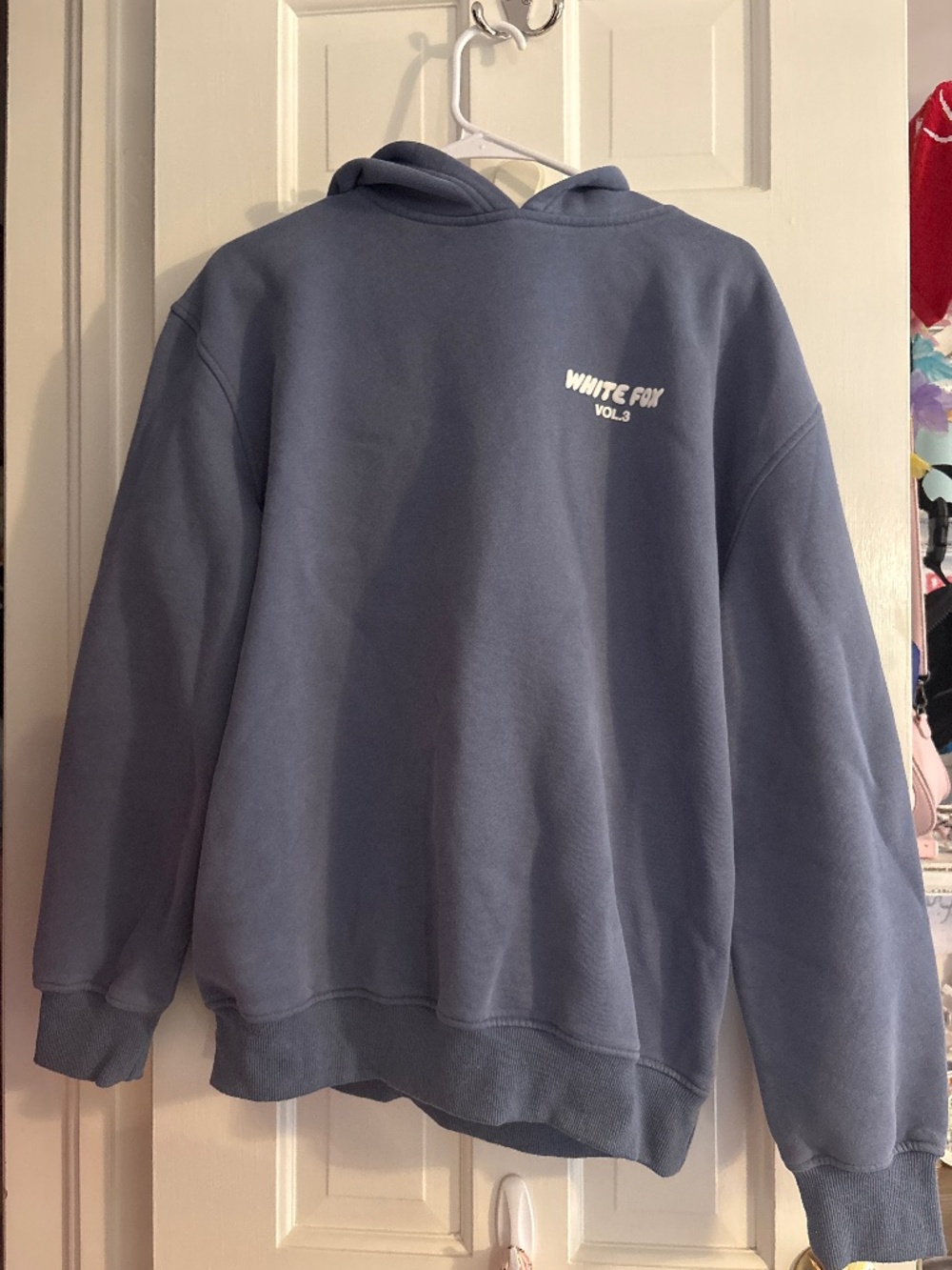 White fox hoodie